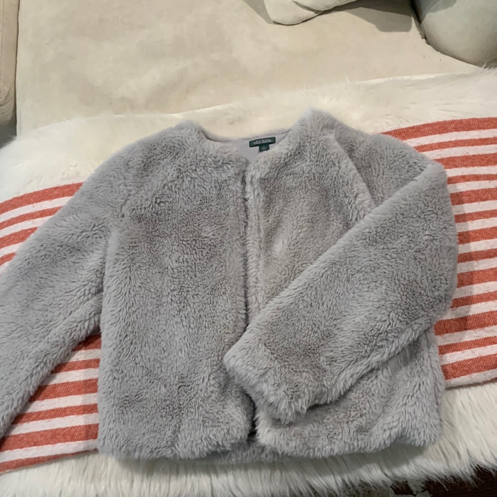 Gray Furry Coat